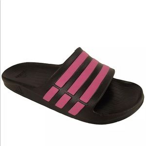 New Adidas Duramo Sleek Sandal Black/Pink